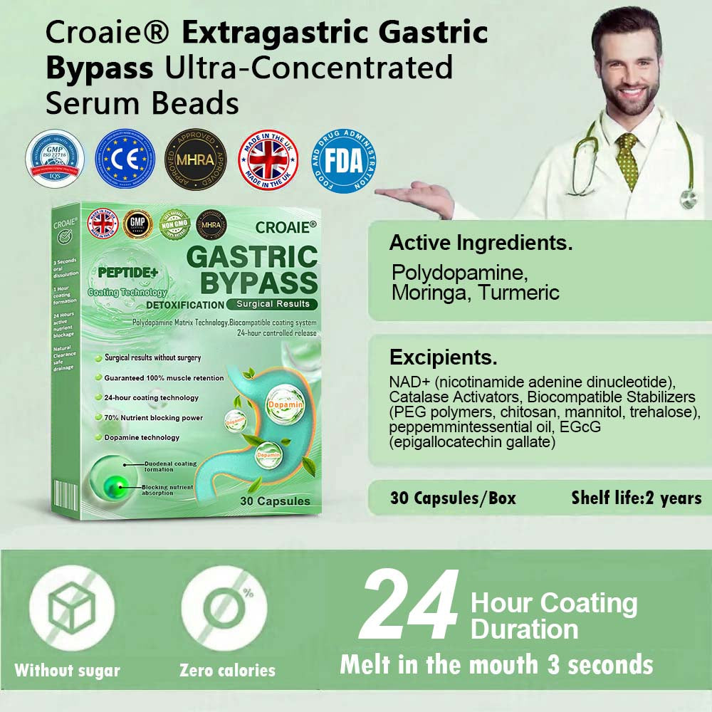 ๐ฟCroaieยฎ Extragastric Gastric Bypass Ultra-Concentrated Serum Beads๐ฟ - ๐๐จ๐ฅ๐ฒ๐๐จ๐ฉ๐๐ฆ๐ข๐ง๐ & ๐๐ฎ๐จ๐๐๐ง๐๐ฅ ๐๐จ๐๐ญ๐ข๐ง๐ & ๐๐๐+ & ๐๐จ๐ซ๐ข๐ง๐ ๐ (โ
๐ฌ๐ฎ๐ซ๐ ๐ข๐๐๐ฅ ๐๐๐๐๐๐ญ๐ฌ ๐ฐ๐ข๐ญ๐ก๐จ๐ฎ๐ญ ๐ฌ๐ฎ๐ซ๐ ๐๐ซ๐ฒ, ๐๐๐% ๐ฆ๐ฎ๐ฌ๐๐ฅ๐ ๐ฉ๐ซ๐๐ฌ๐๐ซ๐ฏ๐๐ญ๐ข๐จ๐ง, ๐๐๐๐ซ๐๐ฌ๐ฌ๐ข๐ง๐ ๐จ๐๐๐ฌ๐ข๐ญ๐ฒ) โ