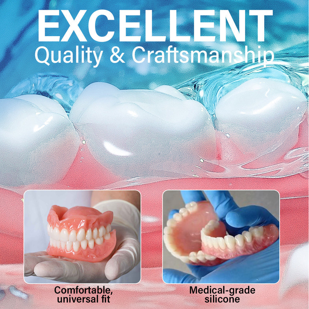 🦷🦷Smile & Eat Confidently Again — Hermsa® Medical Suction-fit Denture🍀✅ Made and Shipped from the UK🍀