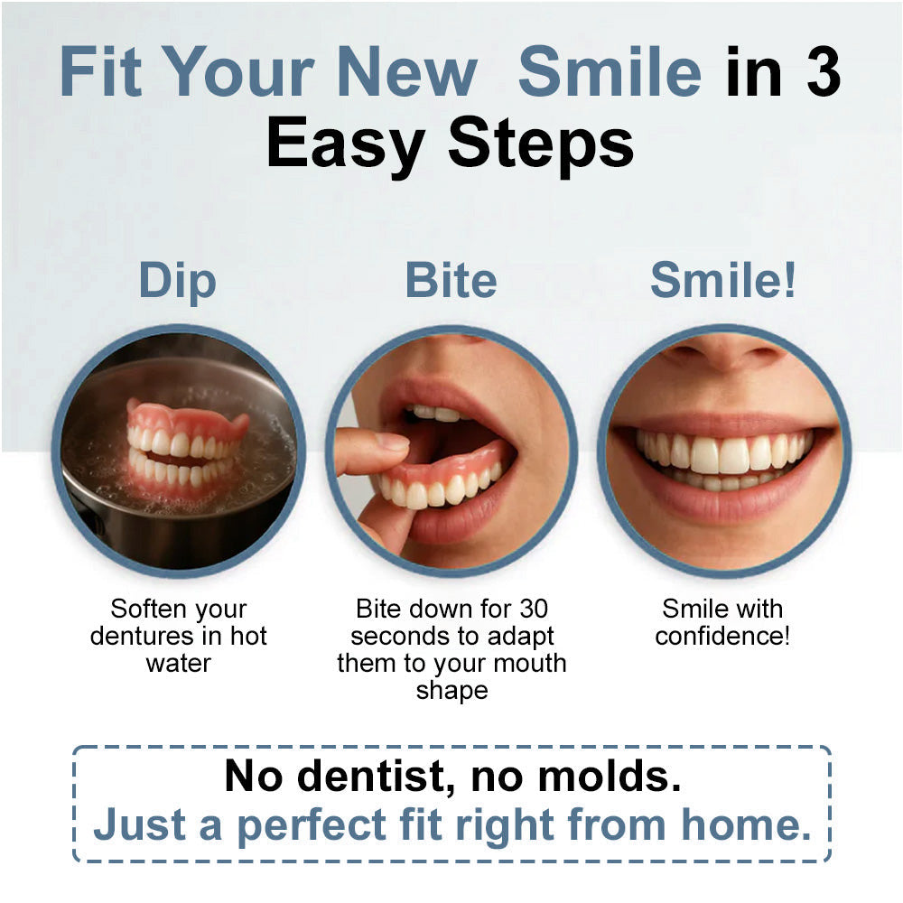 š¦·HermsaĀ® Premium AdaptableFit Dentures ā Clinically backed comfort-fit dentures | Made in the UK | MHRA-Certifiedš¦·