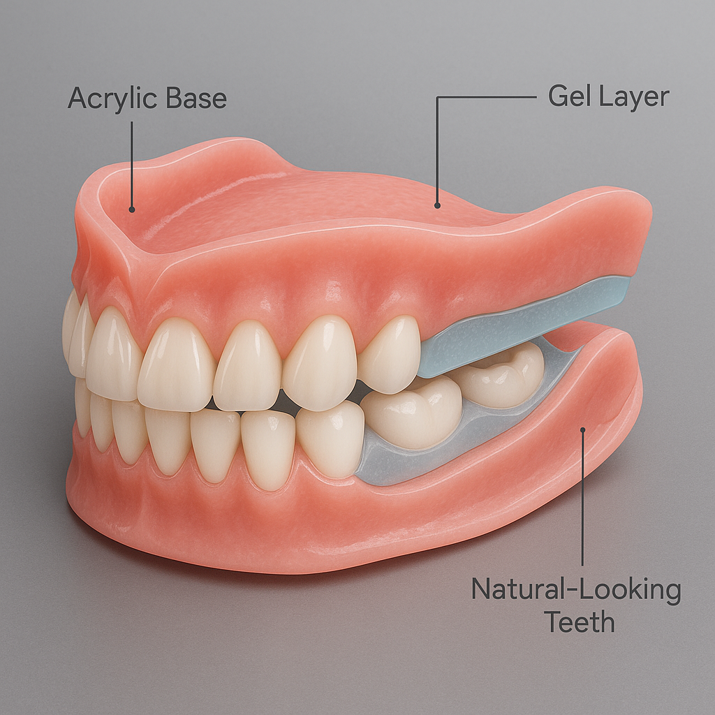 Hermsa® AdaptableFit Custom-Fit Functional Dentures – Clinically backed comfort-fit dentures | Made in the UK | MHRA-Certified🦷