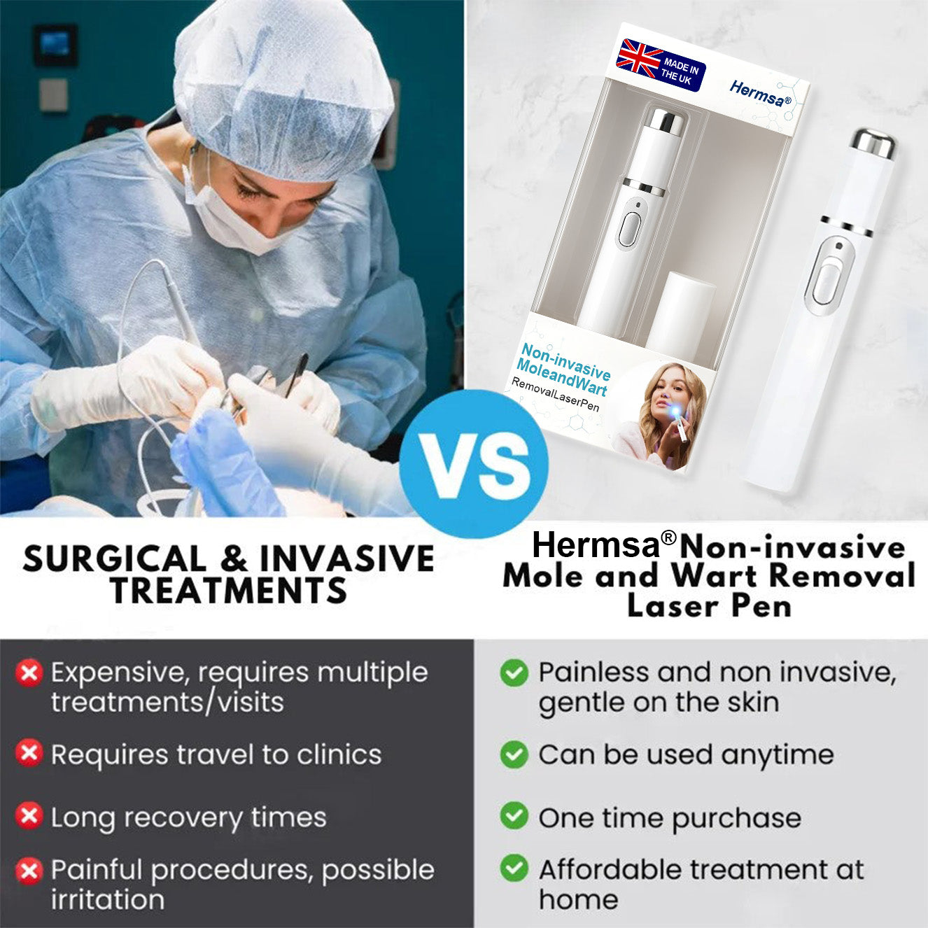 🌟Hermsa® Removal Laser Pen