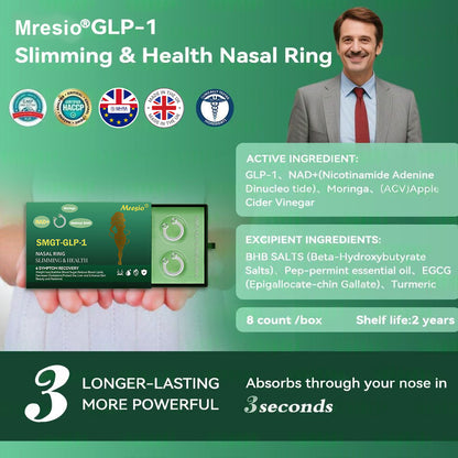 🌱[Official Store] Mresio® SMFT-GLP-1 Slimming & Health Nasal Ring ｜⚡ Fast Fat Burn & Metabolic Balance 👍
