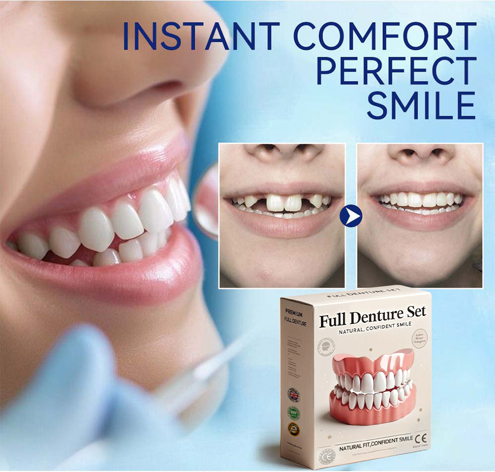 🦷Hermsa®-🦷Advanced Customized Full Denture Set🦷 (⏰Limited time discount last 30 minutes⏰)