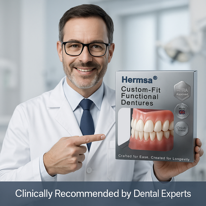 ✨Hermsa® AdaptableFit Custom-Fit Functional Dentures – Clinically backed comfort-fit dentures | Made in the UK | MHRA-Certified🦷