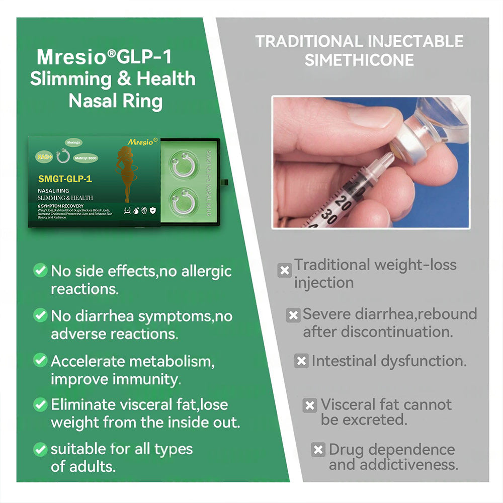 🌱[Official Store] Mresio® SMFT-GLP-1 Slimming & Health Nasal Ring ｜⚡ Fast Fat Burn & Metabolic Balance 👍