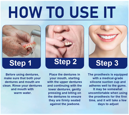 🦷Manufactured & supplied from UK | Hermsa® Silicone Denture – Comfortable, Natural & Easy to Adjust