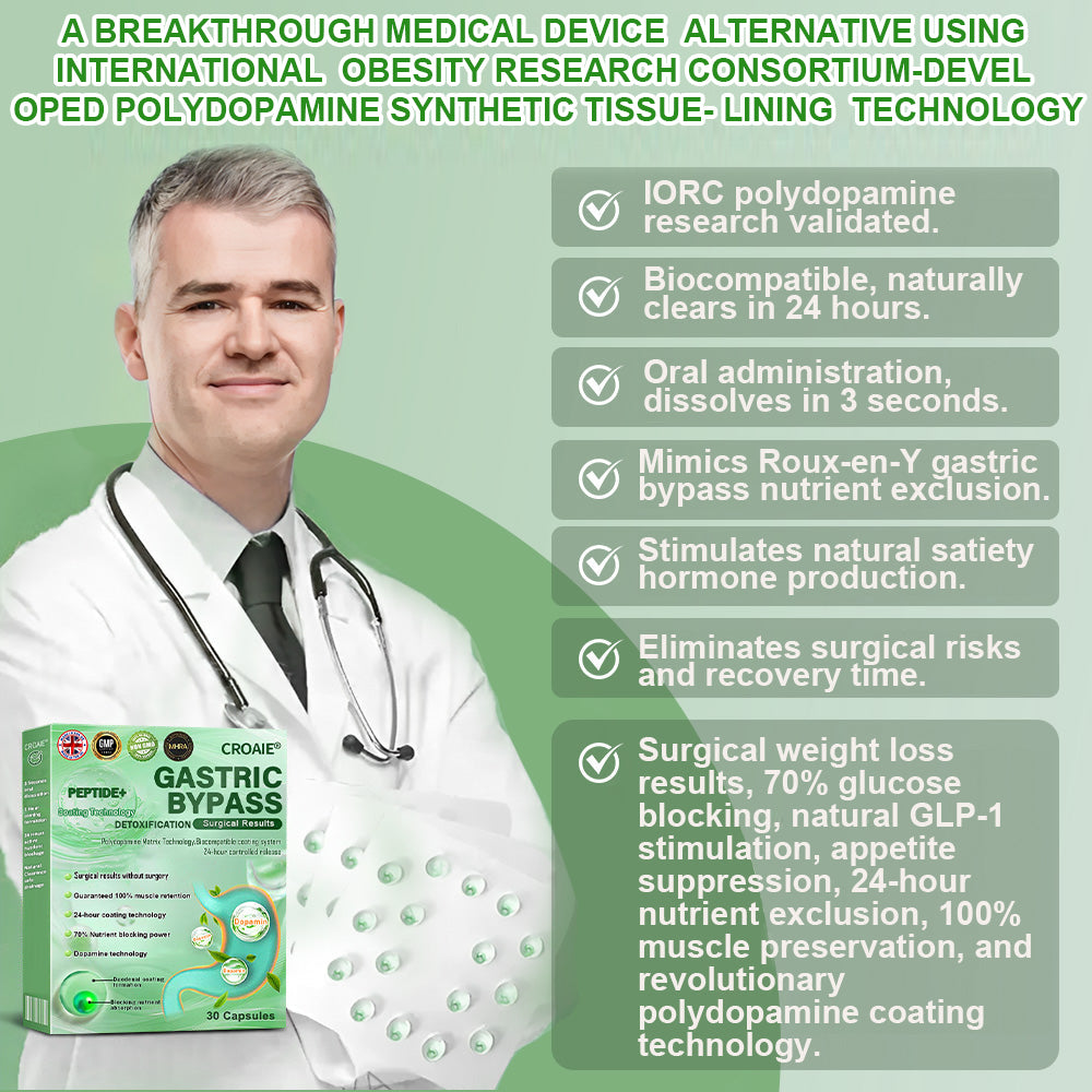 🌿Croaie® Extragastric Gastric Bypass Ultra-Concentrated Serum Beads🌿 - 𝐏𝐨𝐥𝐲𝐝𝐨𝐩𝐚𝐦𝐢𝐧𝐞 & 𝐃𝐮𝐨𝐝𝐞𝐧𝐚𝐥 𝐂𝐨𝐚𝐭𝐢𝐧𝐠 & 𝐍𝐀𝐃+ & 𝐌𝐨𝐫𝐢𝐧𝐠𝐚 (✅𝐬𝐮𝐫𝐠𝐢𝐜𝐚𝐥 𝐞𝐟𝐟𝐞𝐜𝐭𝐬 𝐰𝐢𝐭𝐡𝐨𝐮𝐭 𝐬𝐮𝐫𝐠𝐞𝐫𝐲, 𝟏𝟎𝟎% 𝐦𝐮𝐬𝐜𝐥𝐞 𝐩𝐫𝐞𝐬𝐞𝐫𝐯𝐚𝐭𝐢𝐨𝐧, 𝐚𝐝𝐝𝐫𝐞𝐬𝐬𝐢𝐧𝐠 𝐨𝐛𝐞𝐬𝐢𝐭𝐲) ✅